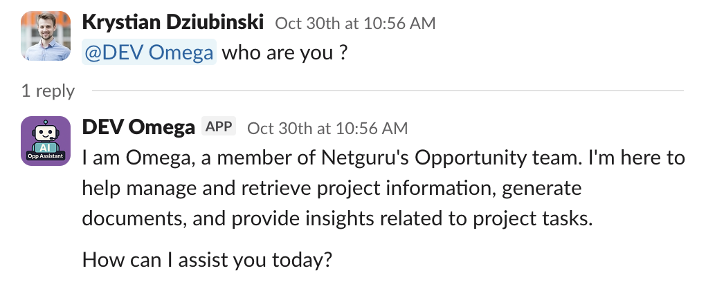 AI agent Omega capabilities