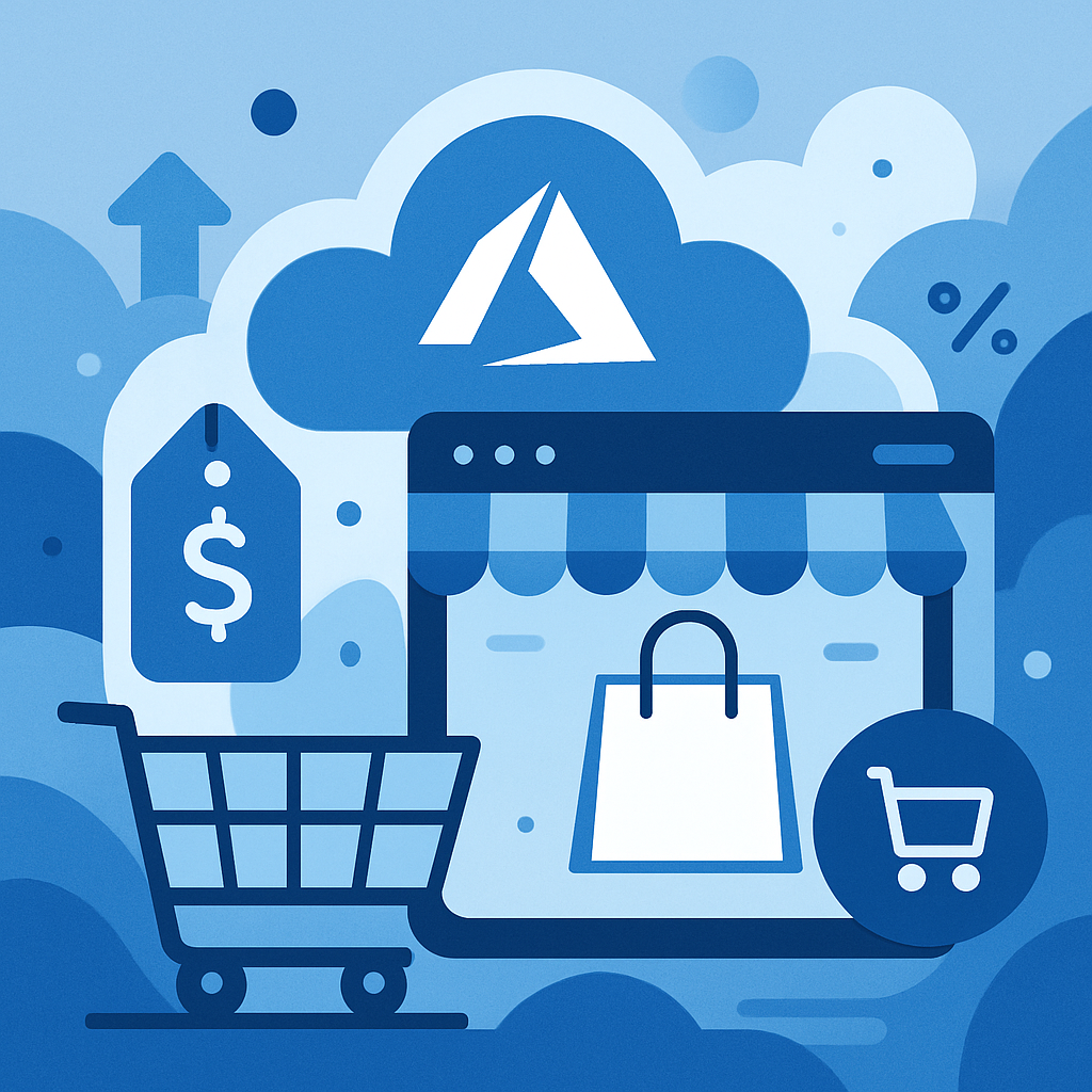 abstract image about Azure cloud for ecommerce-1