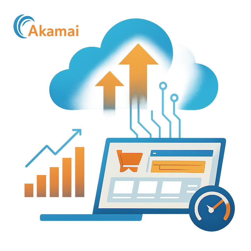 image about Akamai  performance cloud for enterprise ecommerce make it abstract dont use words optional logo use-1