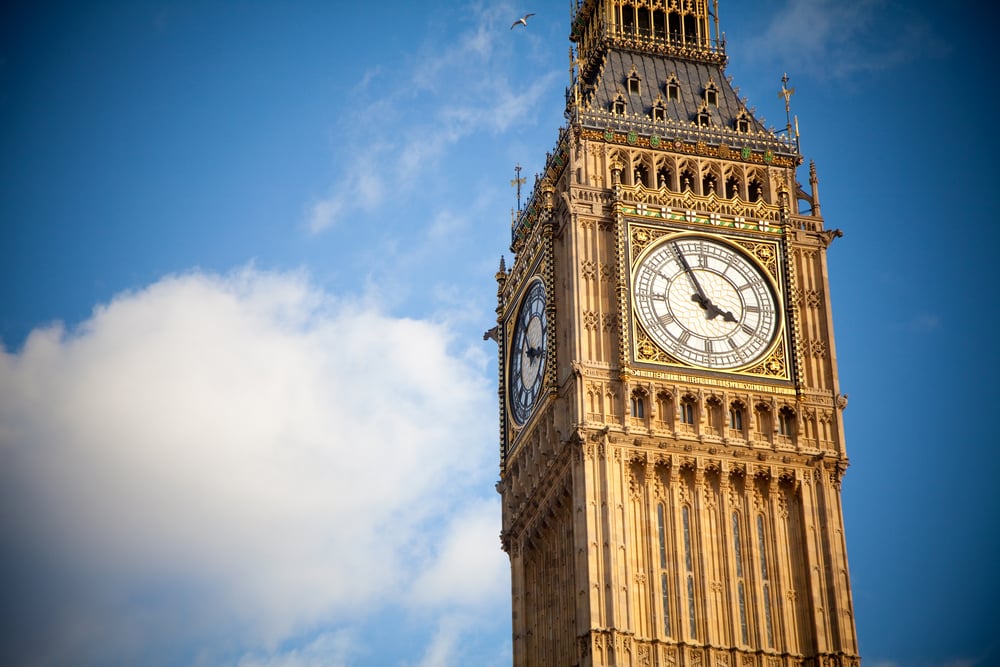 Big ben on a sunny day