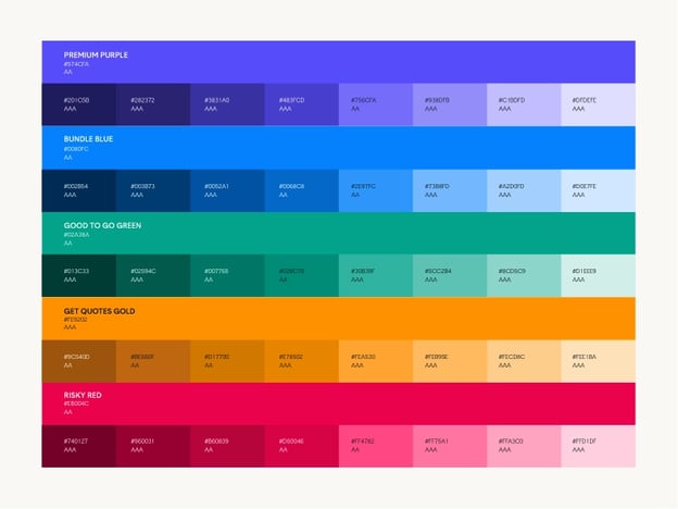 example of accessible color palettes