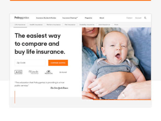 policygenius website