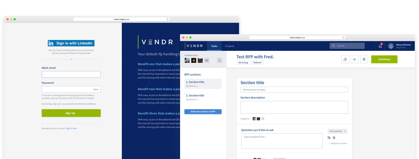 vendr header image