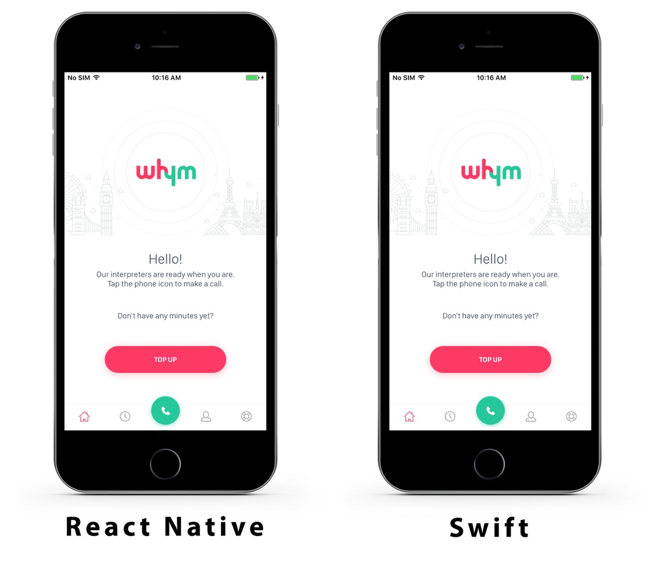 React Native app example