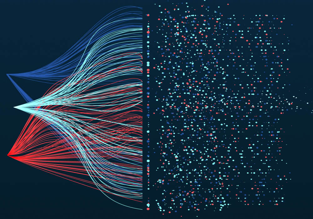 Neural network graphic.