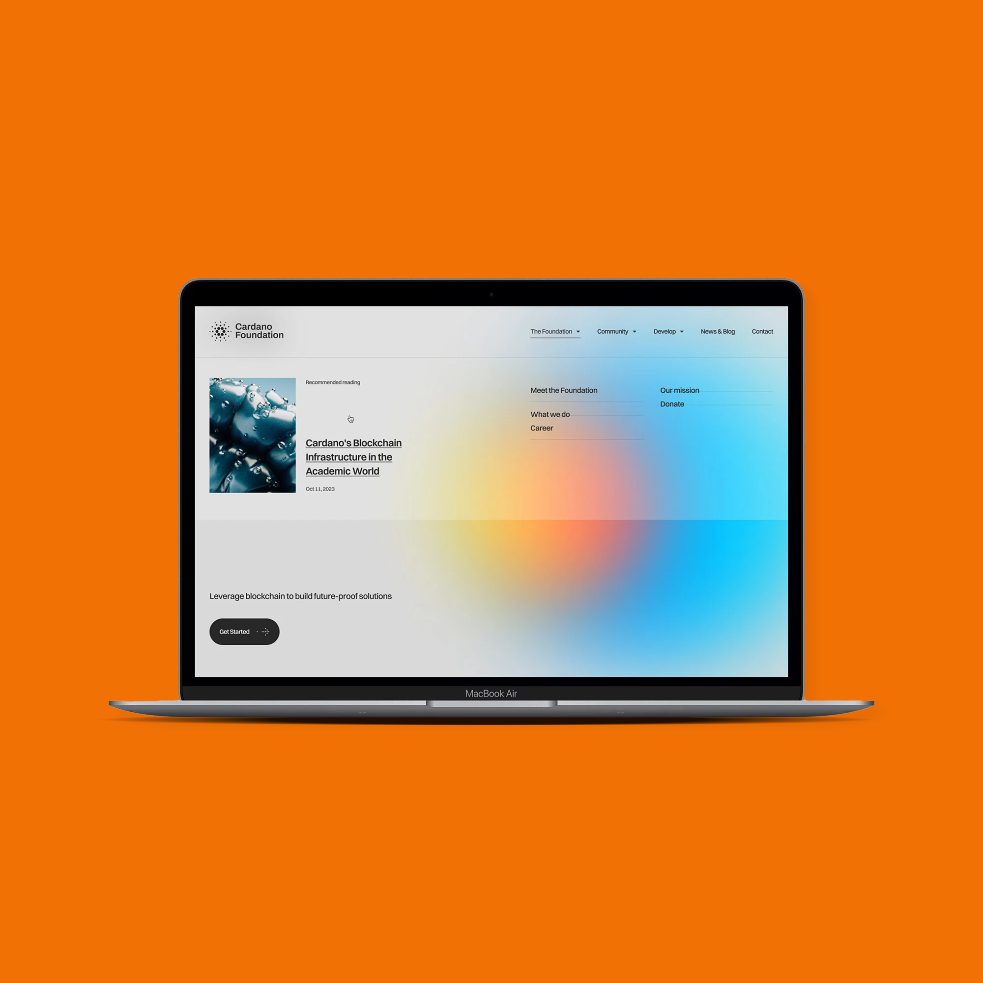 Cardano orange square preview