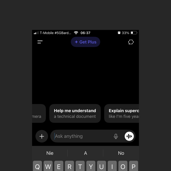 ChatGPT context input ai interface