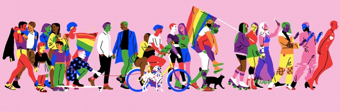 Design of the issue 12 – Illustration for Adobe Germany and the very first virtual #prideparade of CSD-Munich
