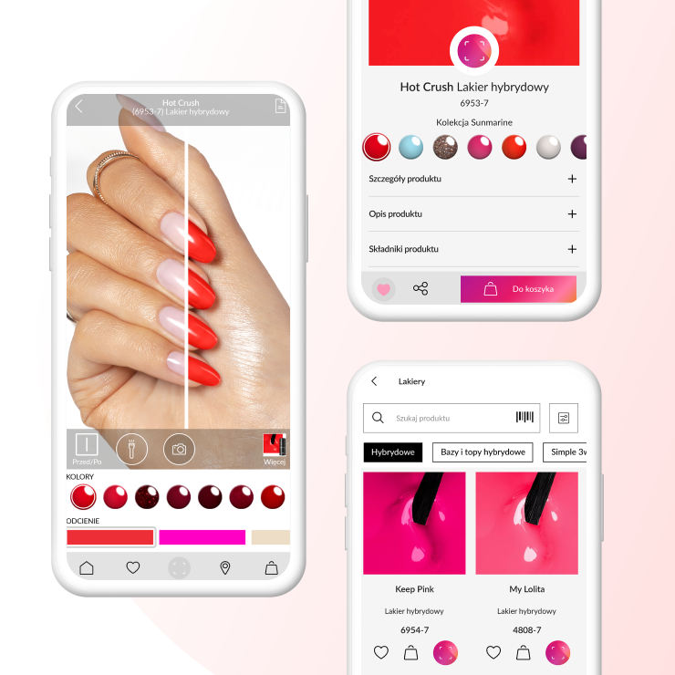 Retail mobile app development case study - NEONAIL - A virtual try-on app