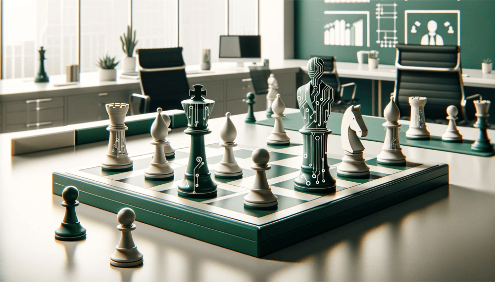 Chessboard as a metaphor for strategic AI adoption decisions