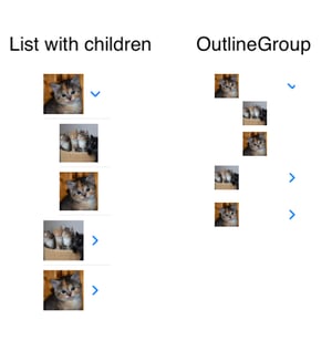 SwiftUI List with children OutlineGroup