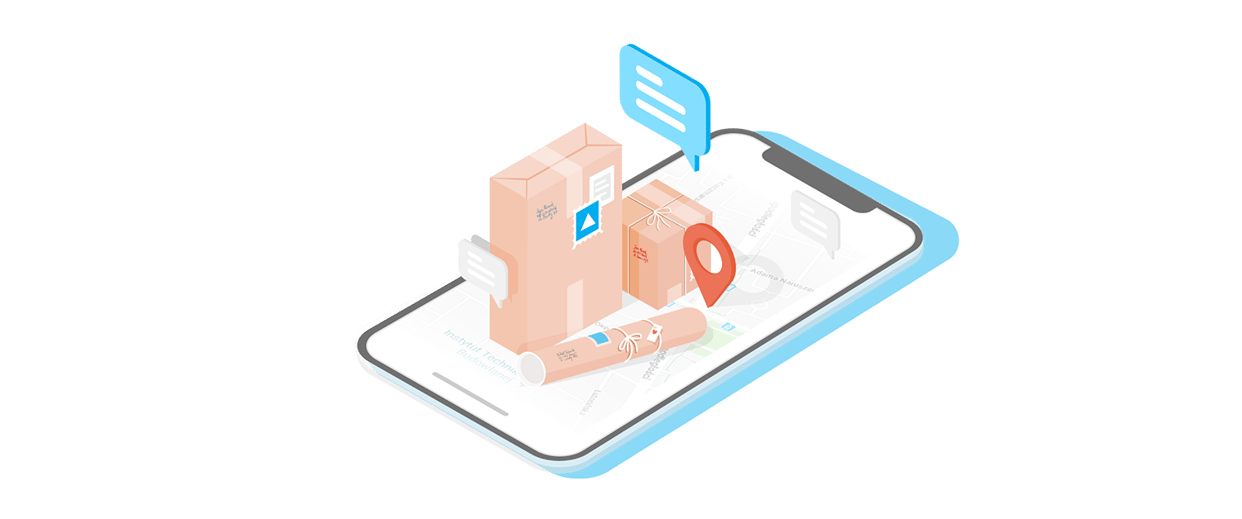 mobile app interface illustration