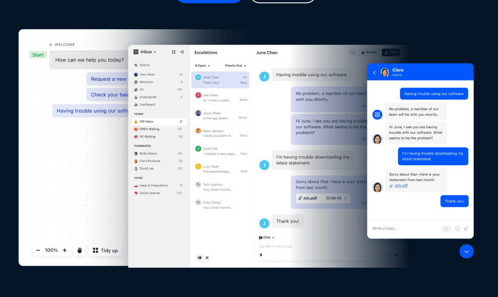 Intercom conversational shopping