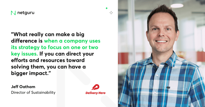 Jeff Oatham quote Delivery Hero