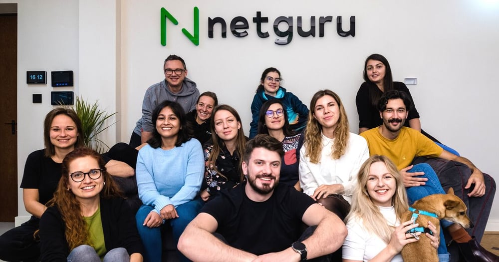 a group of Netguru employees in the office