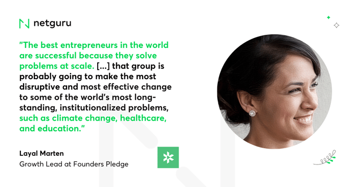 Layal Marten quote Founders Pledge