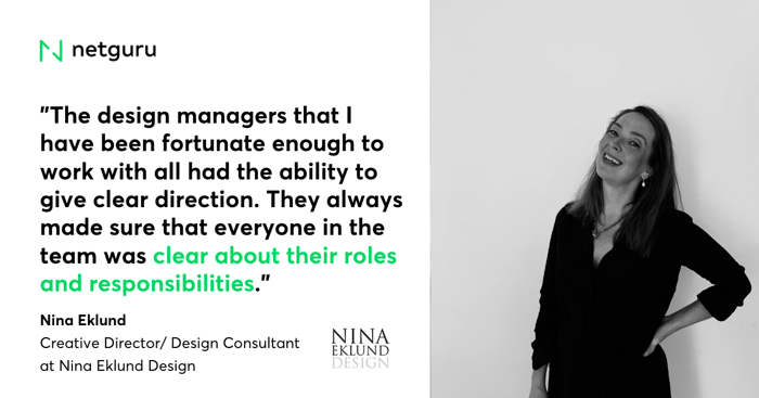 Nina Eklund Design mistakes design managers make quote