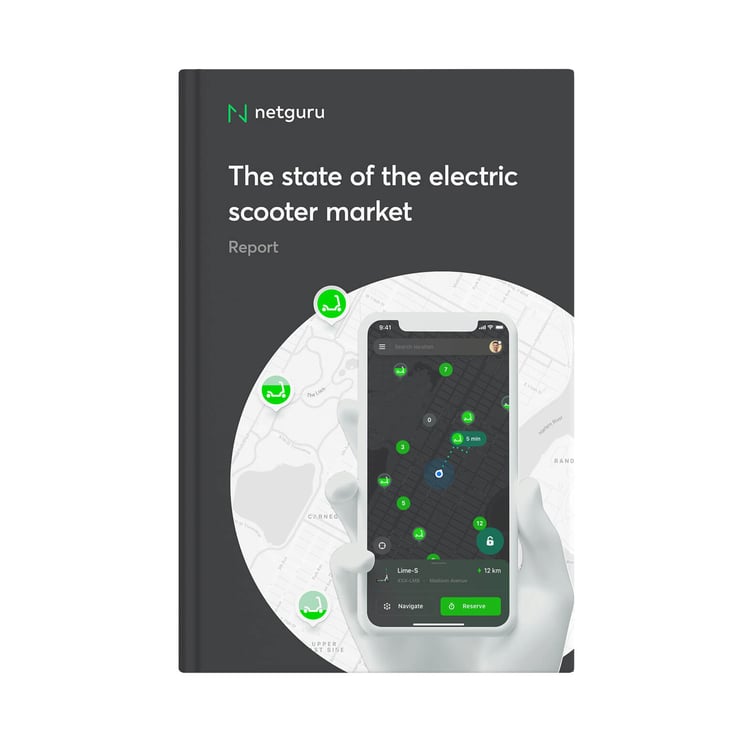 Electric scooter market ebook cover