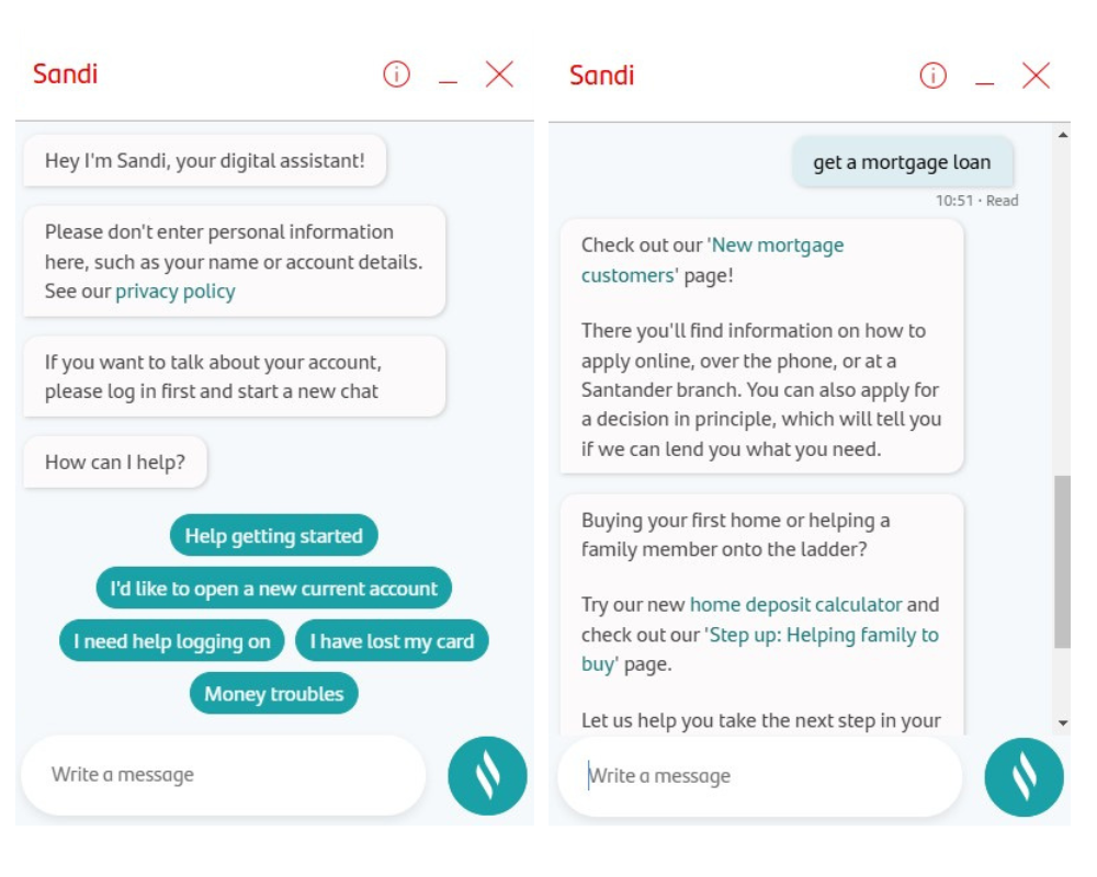 Santander Chatbot