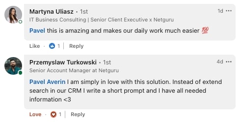 AzureCognitiveSearch bot team comments screenshot