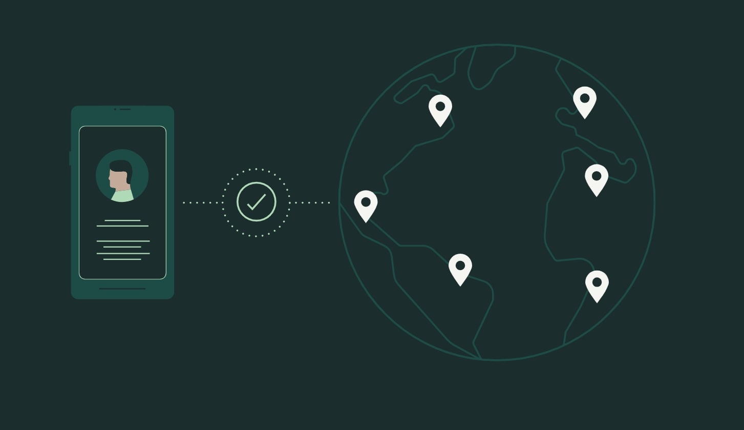 global identity verification app graphic 