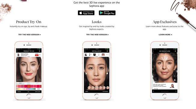 Sephora, Modiface app