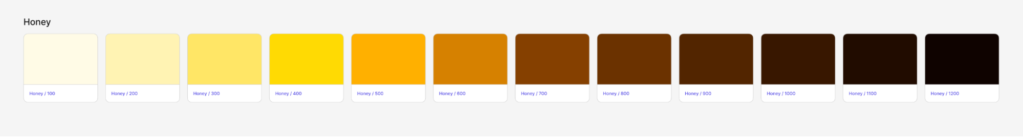 Silk Manual Honey color palette 2