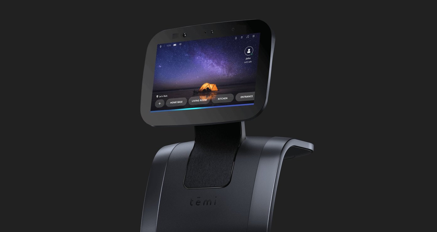 Retail mobile app development case study - Temi - The photo of robot interface