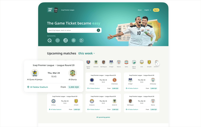 Ticketzone web development 2