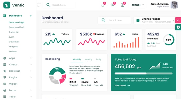 Ventic – Event Ticketing Bootstrap 5 Admin Template-1