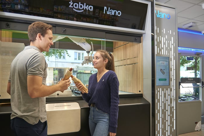 Shoppers who bought hot dogs at Zabka Nano.