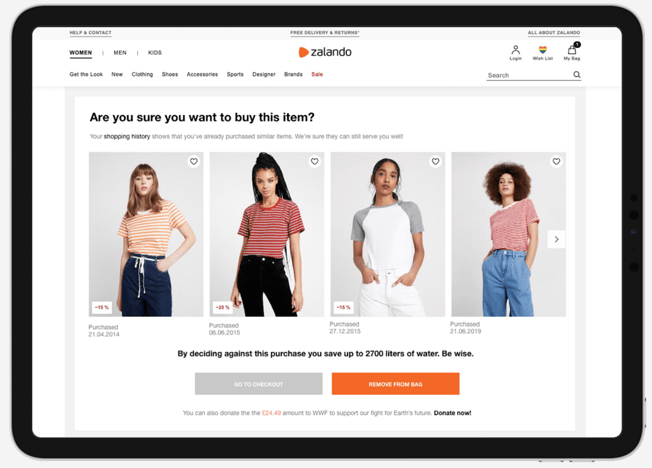 Zalando checkout process reimagined