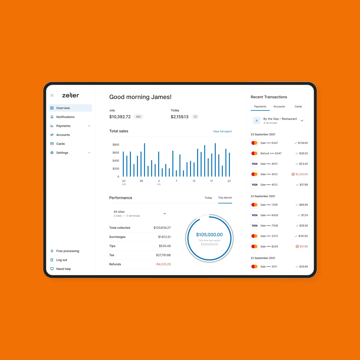Zeller orange square preview