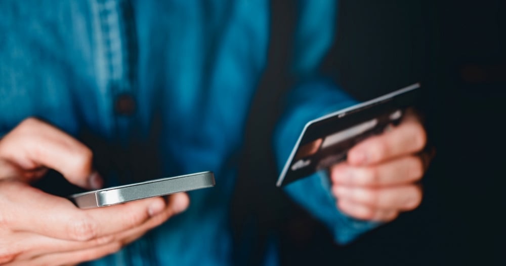 man holding a phone