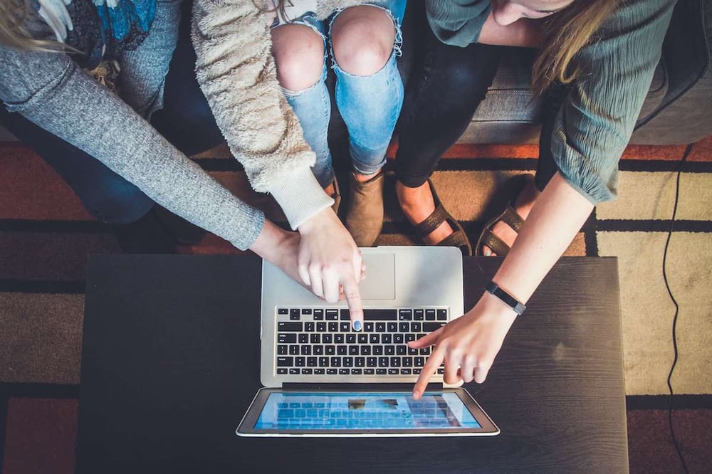 Women using a laptop