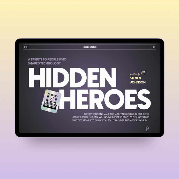 hidden heroes mobile mockup