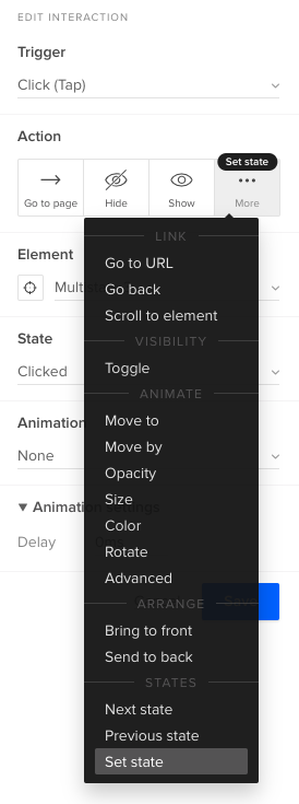 UXPin build complex interactions 2