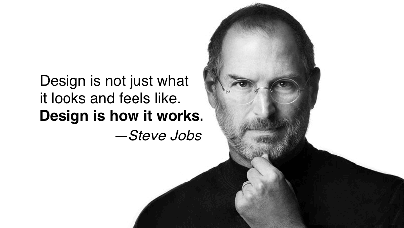 Steve Jobs quote on design