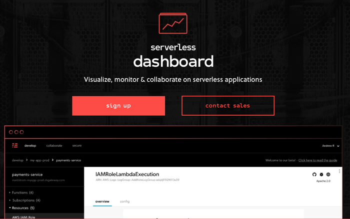 serverless dashboard