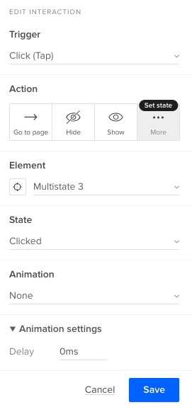 UXPin build complex interactions