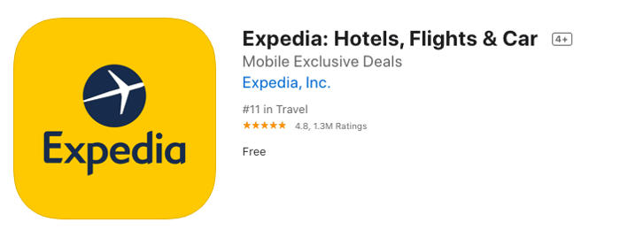 expedia app title keywords