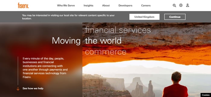 Fiserv website