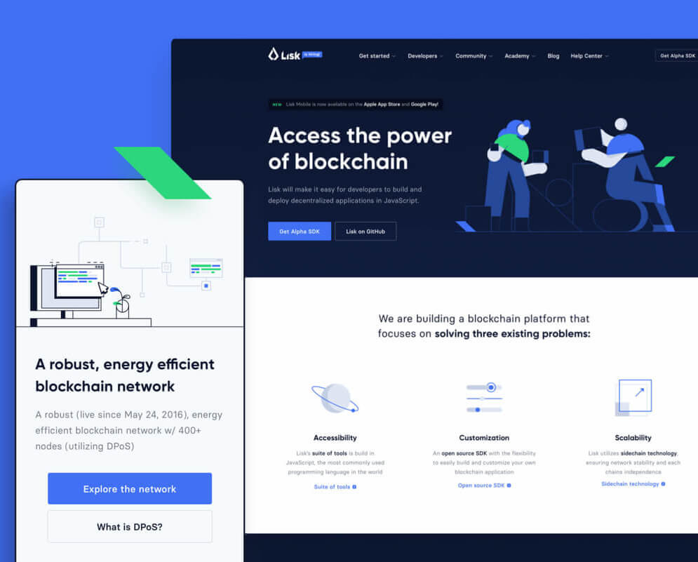 Lisk desktop and mobile view (1)