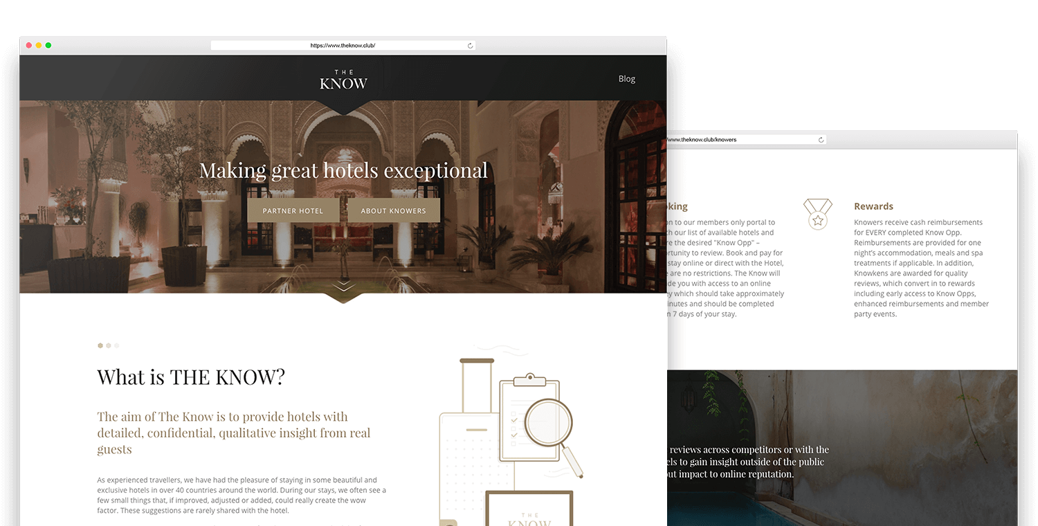the know app interface