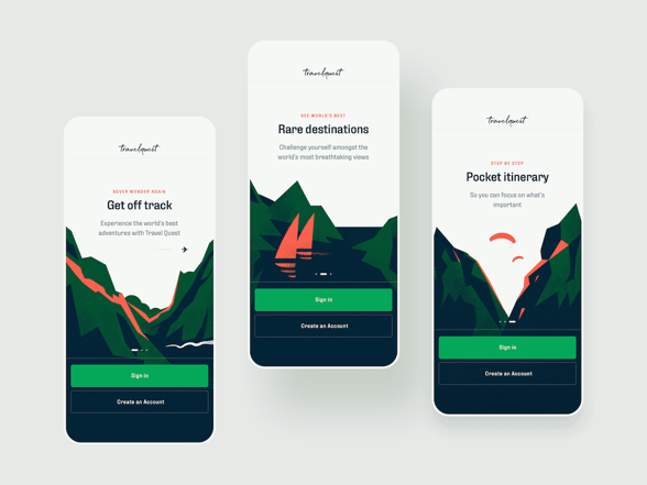 mobile app illustrations