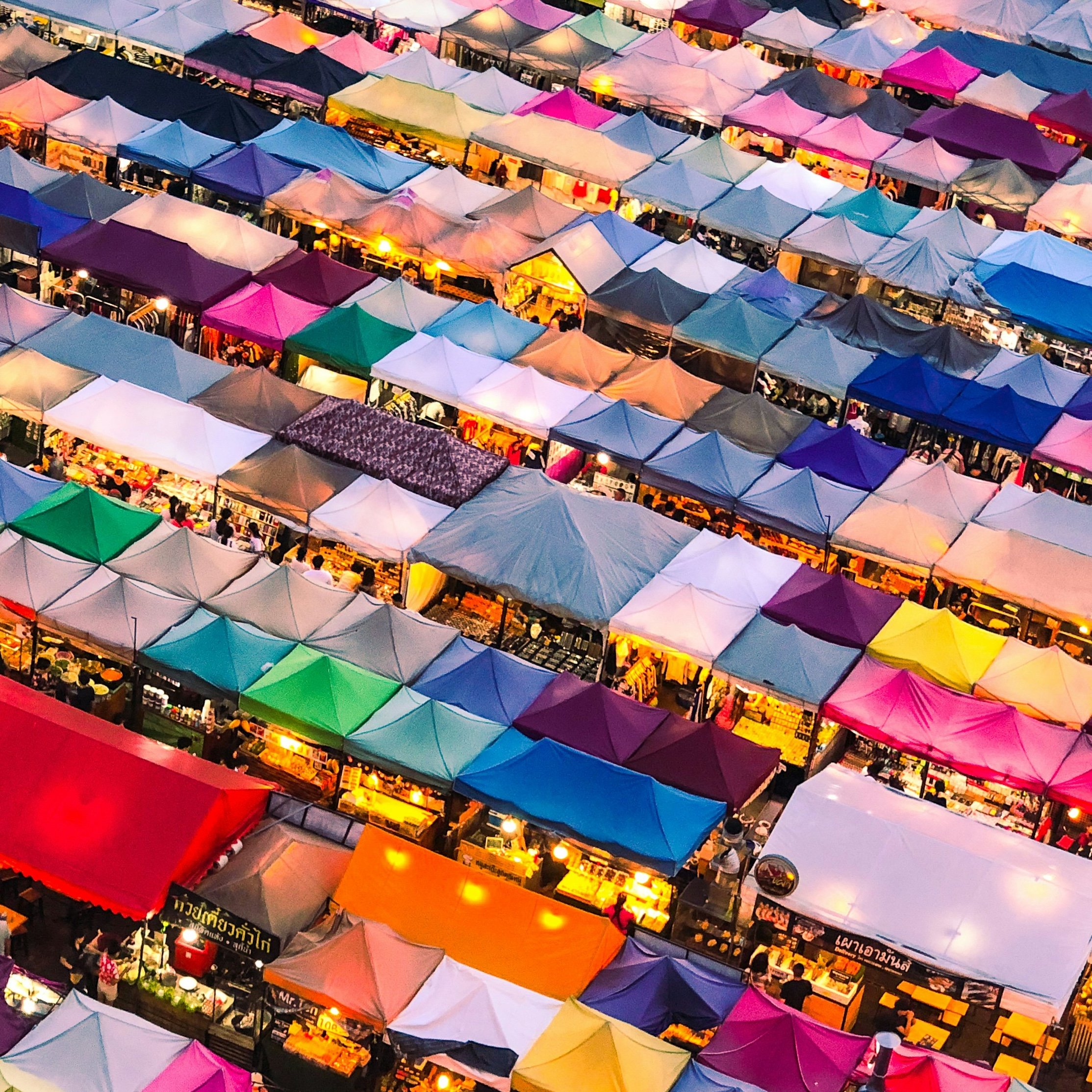 Market seen from above.