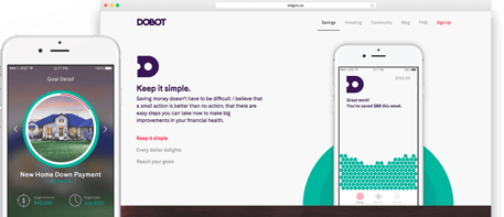 mobile application main page with a house