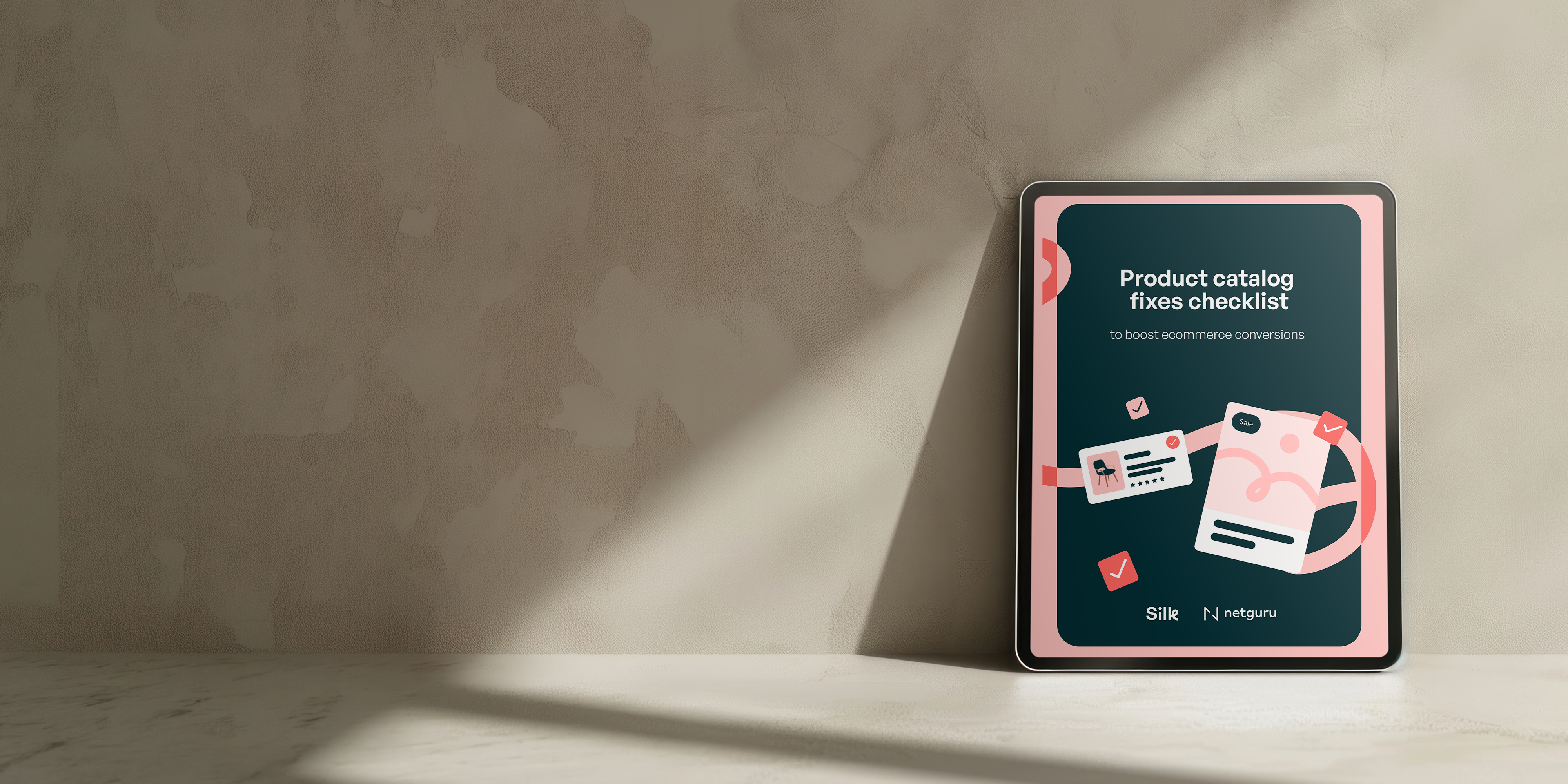 product catalog fixes checklist to boost ecommerce conversions_mockup horizontal