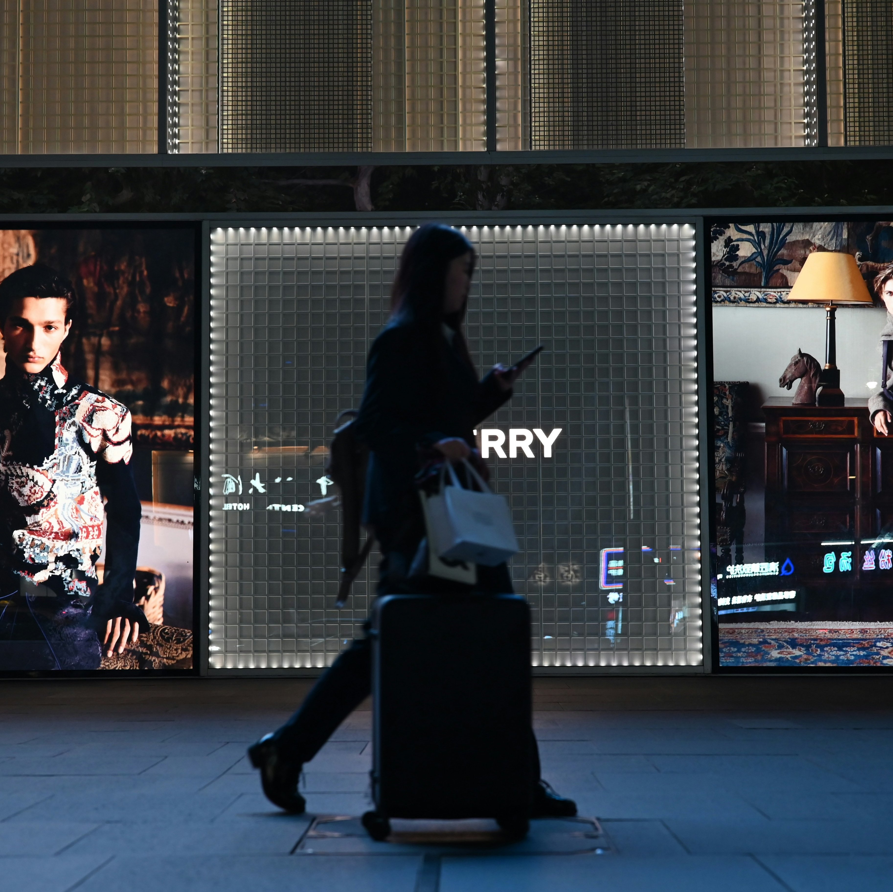Retail media ads in the street.