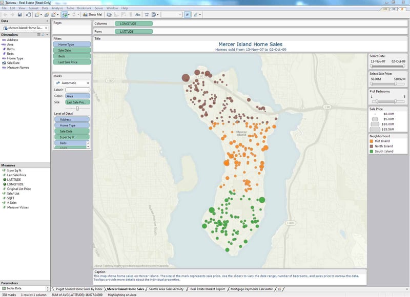 Tableau software screenshot